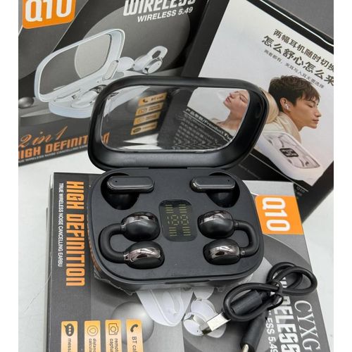 Q10 2 in 1 High Definition True Wireless Noise Cancelling Earbud