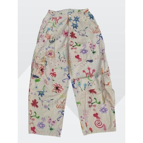 High quality ladies long length baggy cut multi-cargo pants