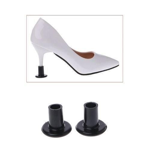 Black Heel Protector 3 Pairs (Small Medium Large) - Black