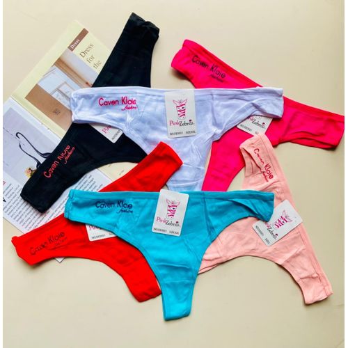 Lovely Sexy Cotton G-String Panties ( 6 Set) Different Colours
