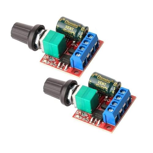 2pcs Mini DC Motor PWM Speed Controller, DC 5V-35V 5A Speed Adjustable Switch Module, 6V 12V 24V Variable Voltage Regulator
