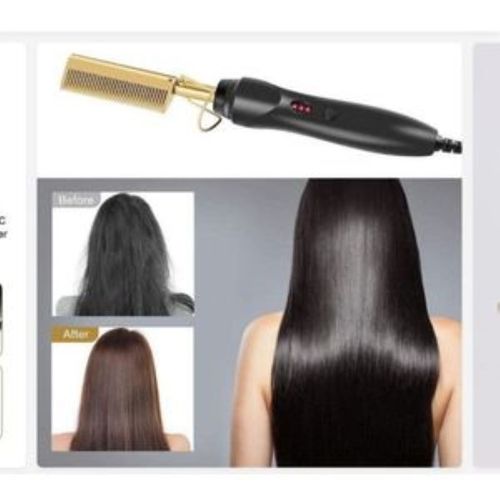 Hot Hair Straightener Comb