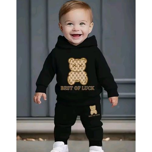 2pcs Of boy Sweatshirt And Sweatpants With hoodie