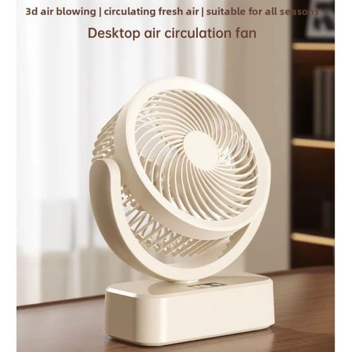 Multifunctional Air Circulation Usb Fan Portable Rechargeable Oscillating Fan for Home and Office