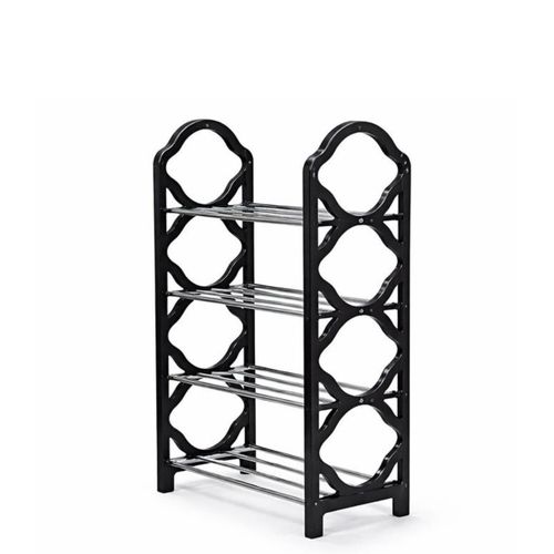 5LAYERSl Shoe Rack Organizer – Space Saving Storage Shelf (Black)