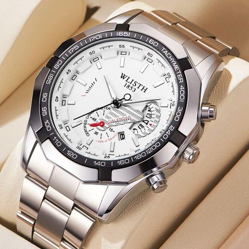 Sport Quartz Men's Wrist Watch Silver