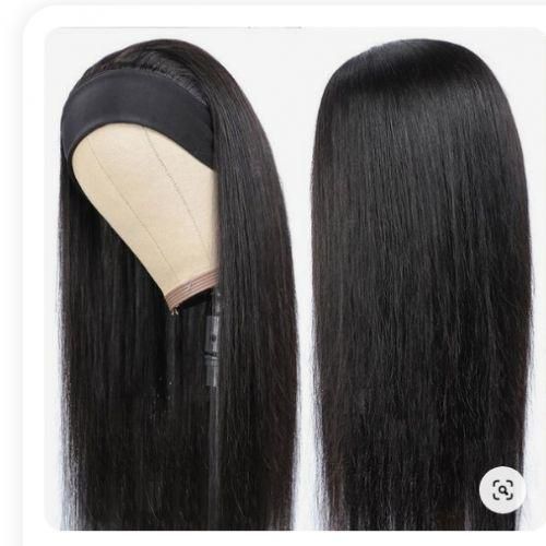 Long Soft Hai Straight Headband Wig
