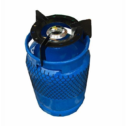 6kg Camping Gas Cylinder With Iron Black Seater