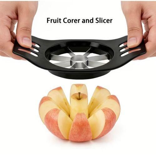 Multi-functional Slicer and Corer, Stainless Steel Fruit Cutting Tool, Suitable for Apples, Pears, and Potatoes