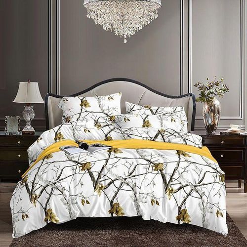 LUXURY COTTON DUVET SET With Two Pillowcases(Soft Bedding)
