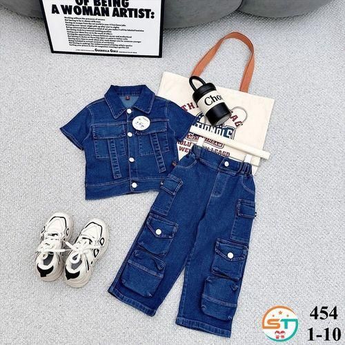 Children Unisex 2pc Jeans Set.