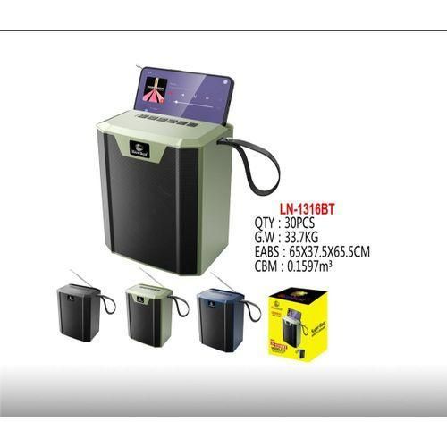 LN-1316mini - Wireless Speaker, Portable Subwoofer, Long Hours of Gaming Time Loud Stereo Sound, Style Bass. Charging Cable and Auxiliary Line, Compatible with Memory Card, USB Insertion, Support Mobile Phones, Tablets, TVs.