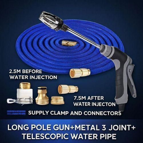 High Pressure and Car Wash Powerful Cordless Water Spray Nozzle for Car, Deck & Garden Pressure Washer, Car Wash Gun, Expandable Hose, Magic Hose, Water Spray Gun.