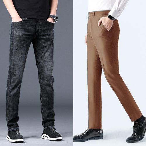 Jean & Siut -Trouser Straight Fits Jeans For Mens Brown & Black