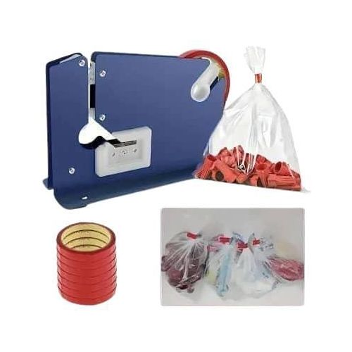 Snacks Bread Bag Neck Sealer Machine is a compact bag-taping tool designed to quickly and securely seal plastic bags using adhesive tape. Ideal for bread, snacks, produce, and other packaged foods.