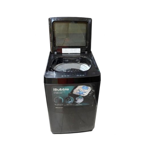 Premium Hisense 19KG Top Load Automatic Washing Machine-iBubble Technology-Monolith Design-Aqua Save-Dark Gray