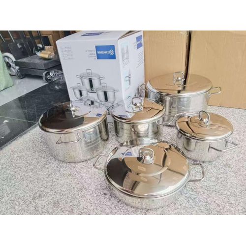 Korkmaz 10-Piece Stainless Steel Cookware Set