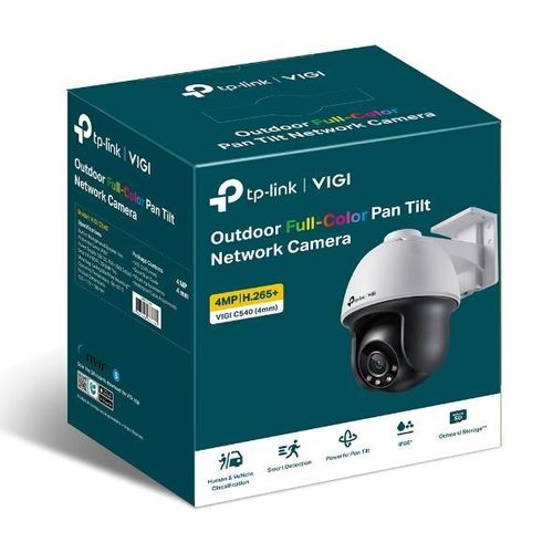 VIGI 4MP Outdoor Full-Color Pan Tilt Network Camera - VIGI C540(4MM)