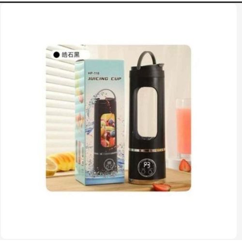USB Rechargeable Shaker Fruit Juicer Blender With 8 Blades - 450ML