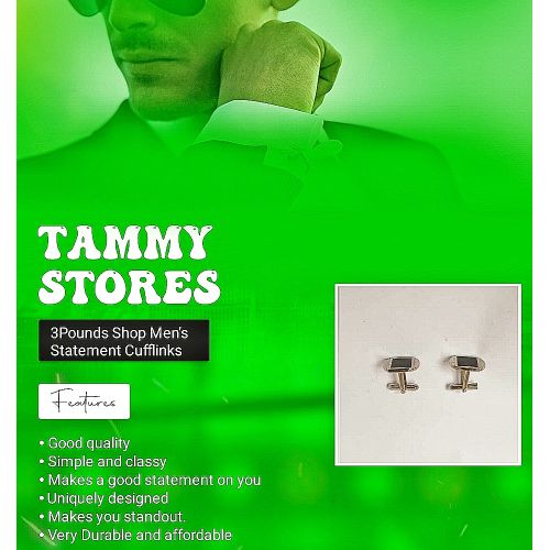 3Pounds Shop Men's Statement Cufflinks