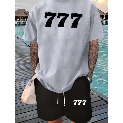 Mens Matching T-Shirt and Shorts Set 2 Piece Summer Short Sleeve Sweatsuits Co Ord Crewneck Shirts Jogging Shorts with Drawstring Athletic Top Bottoms Workout Sets Lapel Activewear Tracksuit