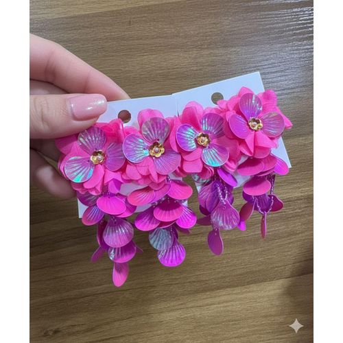 floral statement earring