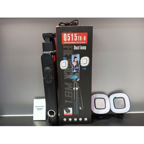 Q515TK-H Tracking Gimbal Selfie Stick with Dual Lamp & Auto Face Tracking