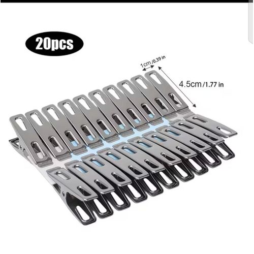 Stainless steel clothes pin/clips-pack of 20
