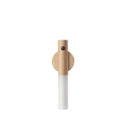 LED Wood Art Motion Sensor Night Lamp – USB Rechargeable Magnetic Wall Light
