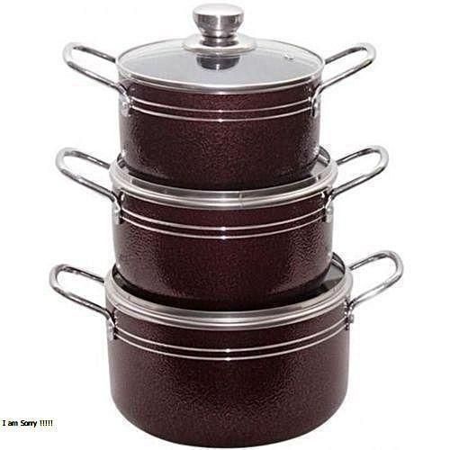 Magic Cook 3Set Non Stick Aluminium Cookware Set -small