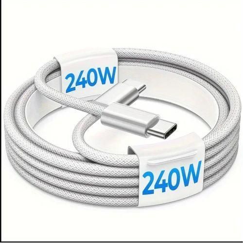 iPhone 17 Original PD 240W Fast Charger Type C to C Cable Suitable for for iPhone 17, 16, 15 Series Fast Charging Suitable for Samsung, Xiaomi, etc.