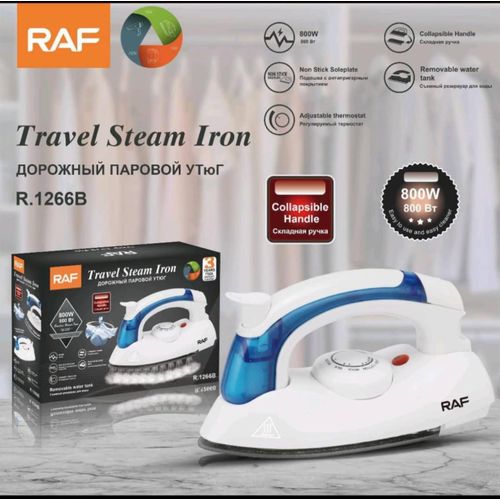 Foldable travel steam iron