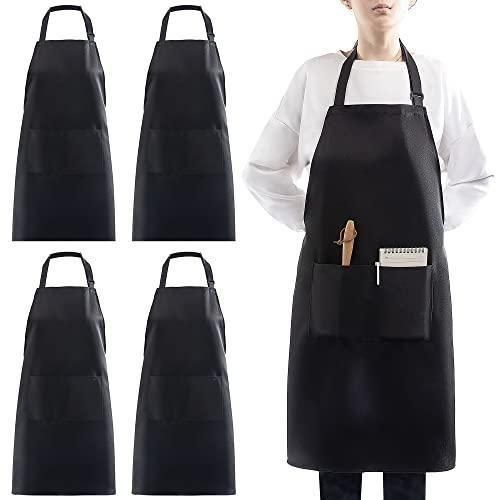 Nil Black quality cotton 1pc apron, adjustable neck.
