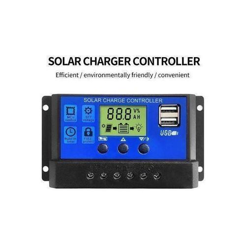 20A 12V/24V Dual USB Solar Panel Charge Controller & Regulator