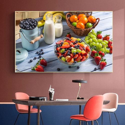 Wall Art With Frame(lovely Color Fruit Abstract Artwork)