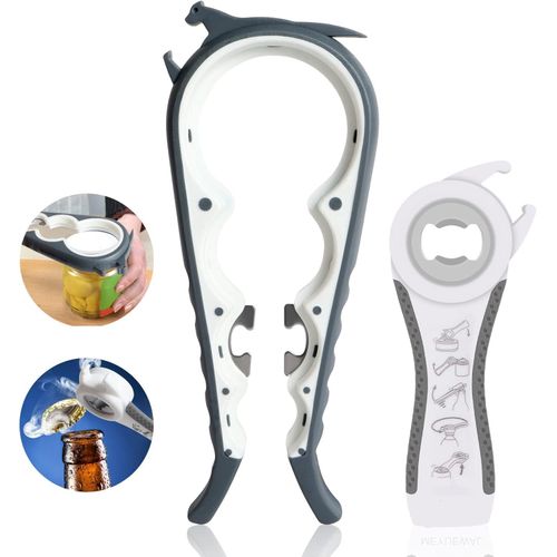 Jar Openers,Can Openers,Bottle Openers for Seniors & Weak Hand and Arthritis Sufferers,Sorxine Jar & Bottle Opener Gripper 4-in-1 and 5-in-1 Multi Kitchen Tools Set,2 pack