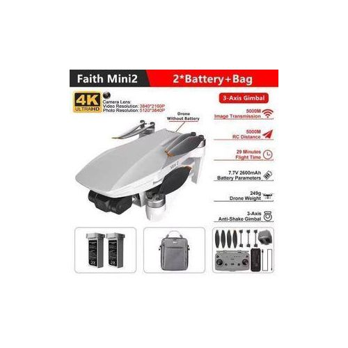 5% C-Fly Mini 2 AI Obstacle Avoidance Professional Wifi 5G Faith 2 Drone Camera 5km Ultra-HD 4K & 2 Batteries GPS Drone