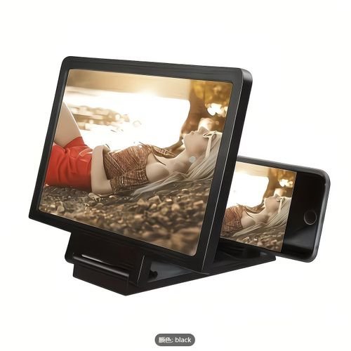 Smartphone Screen Magnifier, High-Definition Blue Light Blocking Eye Protection Projector Screen, Foldable Phone Stand, Includes Movie, Video, And Game Screen Magnifier