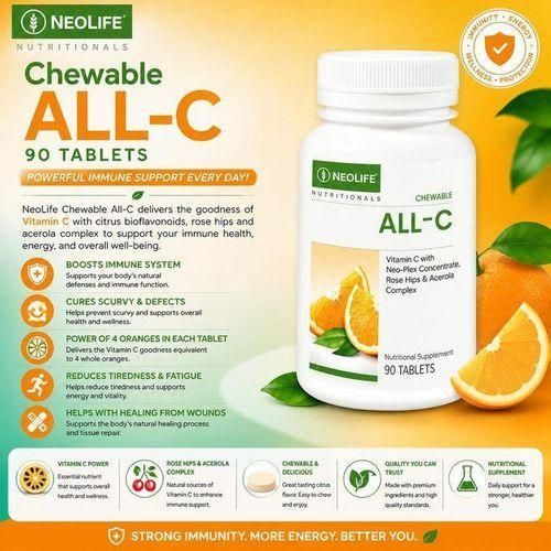 NEO LIFE Chewable All-C – Vitamin C Immune & Energy Support