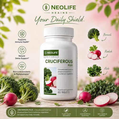 Cruciferous Plus 60 Tablets – Phytonutrient Vegetable Extract Supplement for Immune & Cellular Health