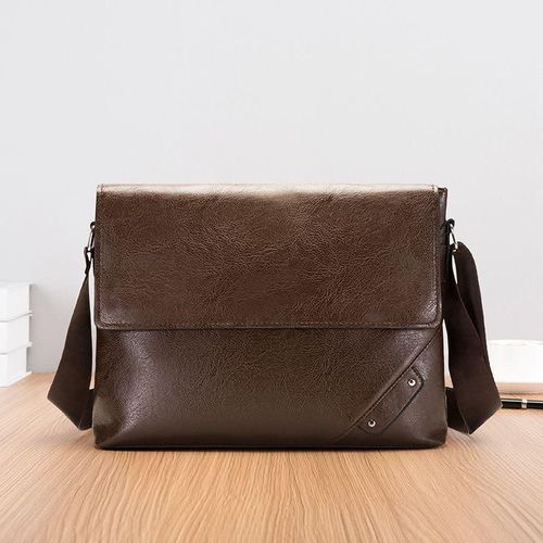 Men Large Capacity Laptop CrossBag Shoulder Bag, PU Leather Large Capacity Crossbag, Single Shoulder Bag - Shoulder Crossbody Bags for Men, Men Multifunctional Crossbag- Single Shoulder Crossbody Crossbag