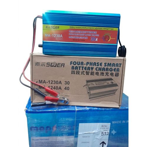 SUOER MA-1230A THREE-PHASE SMART BATERY CHARGER 30A