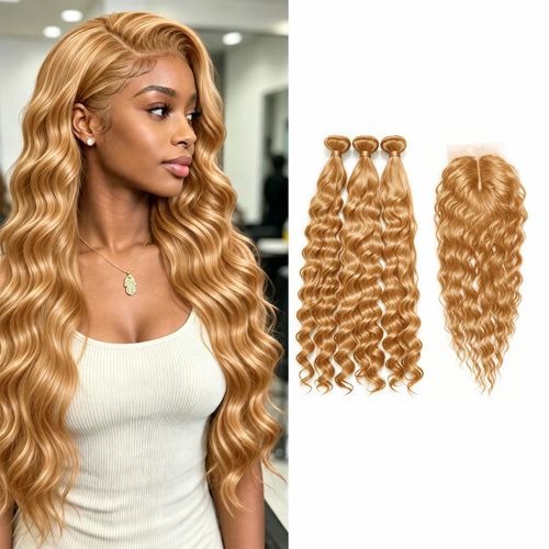 Human Blend Hair Bundles X Real Hair Body Wave 26 inch Hair Extension 3 Bundles plus 1 closure/Pack