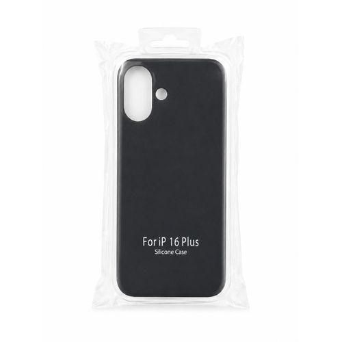Pouch iPhone 16 plus silicone back Case - black