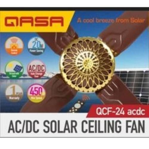 AC/DC Celling Fan (24) - Low Energy Consumption Suitable for Solar Users - Brown