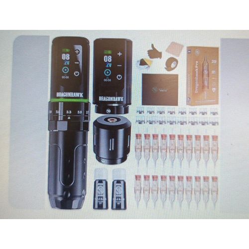 Dragonhawk L3 Tattoo Kit , Cordless/Cord complete Tattoo Gun