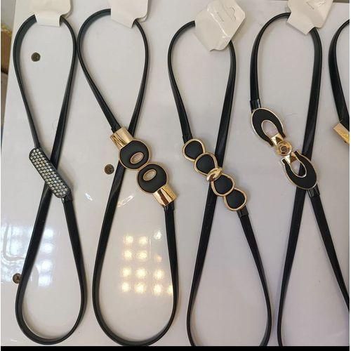 1 Black Waist Belt For Ladies- (Design VARRY)