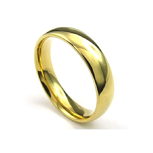 Fashion 18 Karat Gold  Plated  Wedding  Ring  Unisex Jumia NG