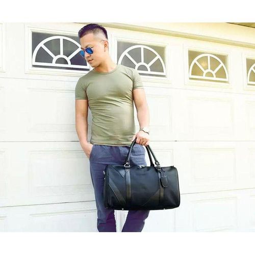 Handbag Business Trip Travel Bag - Multipurpose Leather Duffle HandBag - Gym HandBag