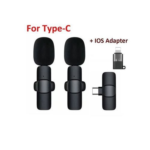 K9 Dual Wireless Microphone For IPhone & Type-C Androi